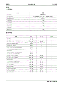 2020睿行S50维修手册 手动变速器