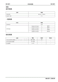 2020睿行S50维修手册 冷却系统