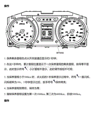 风神A60维修手册 仪表保养里程