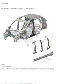 2018风神AX7 中支柱总成