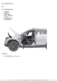 2018风神AX7 前车门玻璃及玻璃升降器