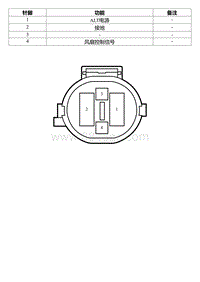 2022星瑞电路图 CA30i 冷却风扇线束连接器_T00990665_17