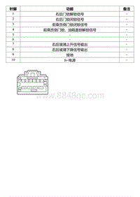 2022星瑞电路图 DR70a 右前门模块线束连接器3_T00990678_46