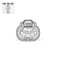 2022星瑞电路图 SO44c 左中后倒车雷达探头线束连接器_T00990676_22