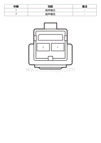 2022星瑞电路图 IP163b 右前高音扬声器线束连接器_T00990672_57