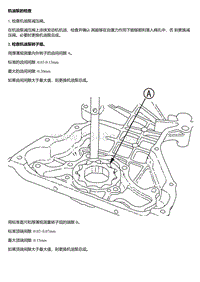 A15 A16 机油泵的检查