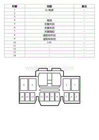 2022星瑞电路图 RF07d 天窗控制模块线束连接器_T00990674_4