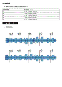 EC5 EC8 凸轮轴轴颈检查