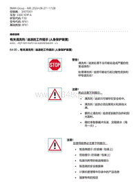 F30底盘 8-有关清洗剂 - 油漆的工作提示 人身保护装置 