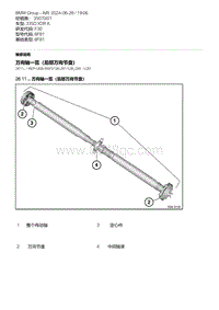 F30底盘 1-万向轴一览（后部万向节盘）