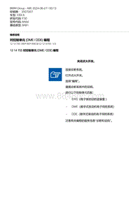 F30底盘 14-对控制单元 DME - DDE 编程