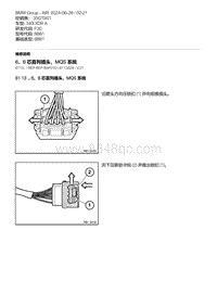 F30底盘 22-6 8 芯直列插头 MQS 系统