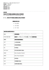 F30底盘 14-有关打开不同插头连接触头及锁止件的提示