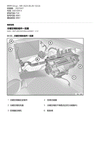 F30底盘 1-冷暖空调的组件一览图