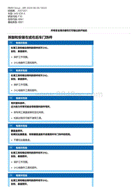 F30底盘 4-拆卸和安装左或右后车门饰件