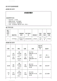 2018昂科威 接头组件连接器端视图