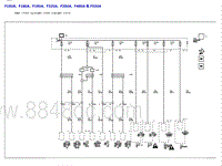 23022昂科威Plus 电源分布示意图-F15UA F18UA F19UA F32UA F35UA F40UA 和 F52UA