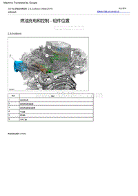 2022福特烈马 燃油充电和控制 ‑ 组件位置