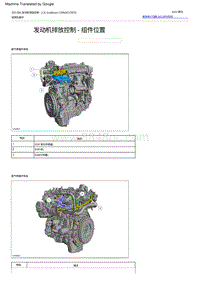 2022福特烈马 发动机排放控制 ‑ 组件位置
