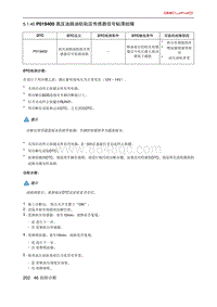 北京X7 PHEV A156T1发动机 P019400 高压油路油轨轨压传感器信号粘滞故障