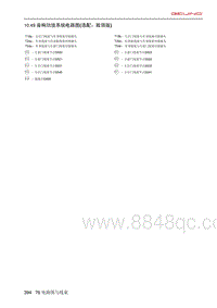 北京X7 PHEV 10.49 音响功放系统电路图 选配 致领版 