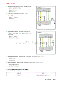 北京X7 PHEV 5.37 泊车系统DTC故障码清单（PAS）