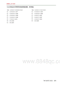 北京X7 PHEV 10.28 前组合灯照明系统电路图 选配 致领版 