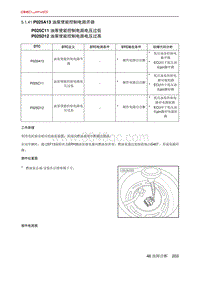 北京X7 PHEV A156T1发动机 P025A13 油泵使能控制电路开路