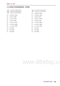 北京X7 PHEV 10.38 氛围灯系统电路图 选配 致领版 