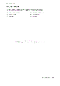 2021北京U5 PLUS 10.1 起动及充电系统电路图（用于配备A151A1发动机MT的车辆）