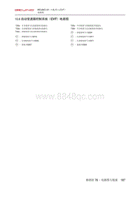 2020北京U510.6 自动变速箱控制系统（CVT）电路图