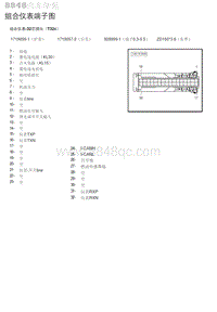 2023年北京U5 PLUS 组合仪表端子图