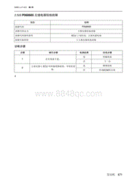 2019北京U7 A156T1发动机 P068600 主继电器短地故障