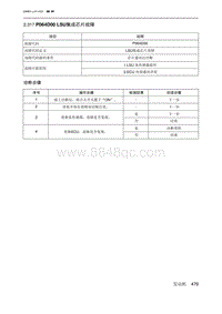 2019北京U7 A156T1发动机 P064D00 LSU集成芯片故障