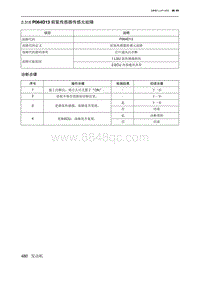 2019北京U7 A156T1发动机 P064D13 前氧传感器传感元故障