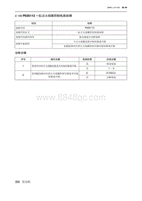 2019北京U7 A156T1发动机 P035113 一缸点火线圈控制电路故障