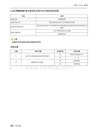 2019北京U7 A156T1发动机 P05EC00 催化器加热过程中多次喷射监控故障