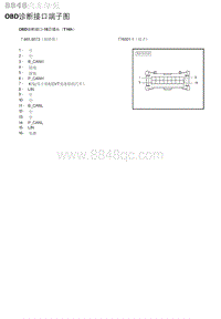 2018-2019北京BJ20OBD诊断接口端子图