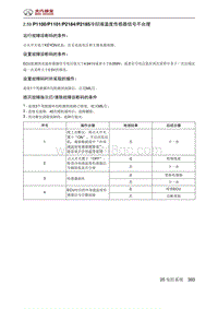 北京汽车X3 A151发动机 P1100P1101P2184P2185冷却液温度传感器信号不合理