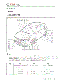 北京汽车X3 车身结构