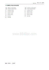 2019北京汽车X3 10.6 ESP电子稳定系统电路图