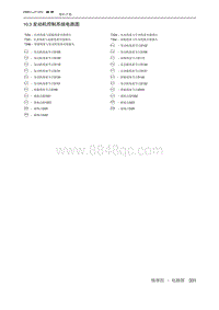 2020北京X3 10.3 发动机控制系统电路图