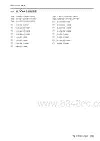 2021北京X7 10.17 动力CAN系统电路图