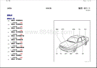 一汽大众捷达 安装位置 接地点