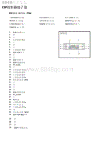 2020年北京BJ40柴油版 ESP控制器端子图