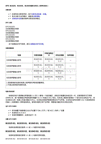 2019科鲁兹 故障诊断DTC B1025 B1035 B1045或B1055