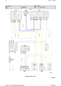 2014雪铁龙DS5电路图 05-驻车制动器