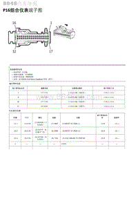 2018年别克威朗针脚图 P17信息显示模块端子图