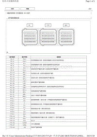 2021一汽丰田C-HR奕泽针脚图 气囊系统ECU端子图