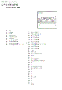 2020年北京汽车BJ30 空调控制器端子图